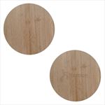 HH76138 Round Bamboo Cutting Board With Custom Imprint